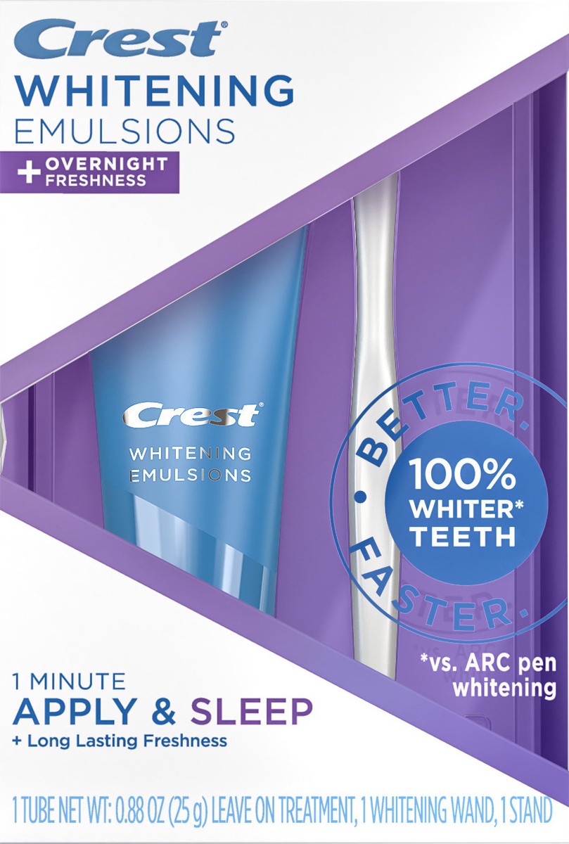 slide 2 of 2, Crest 3DWhite Daily Whitening Serum Overnight Freshness, Leave-on Teeth Whitening Treatment, 1 ct