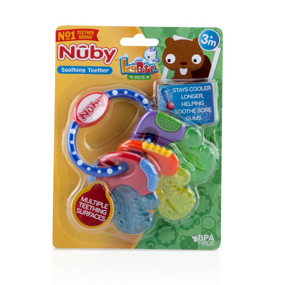 slide 5 of 7, Nuby IcyBite Keys Teether 1 ea, 1 ct