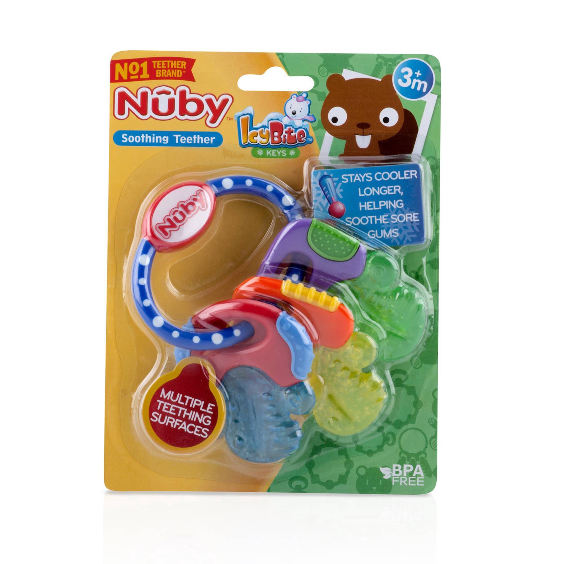 slide 7 of 7, Nuby IcyBite Keys Teether 1 ea, 1 ct