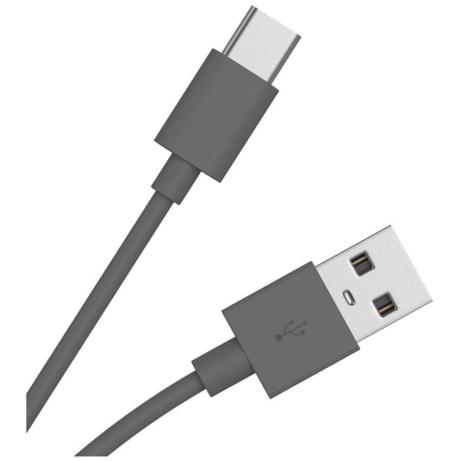slide 2 of 2, Just Wireless USB Type C Cable PVC 4 foot, 1 ct