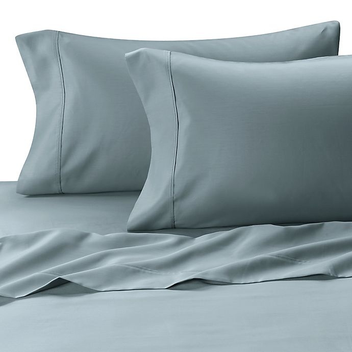 slide 1 of 1, MicroTouch Sateen King Pillowcase - Sky, 2 ct