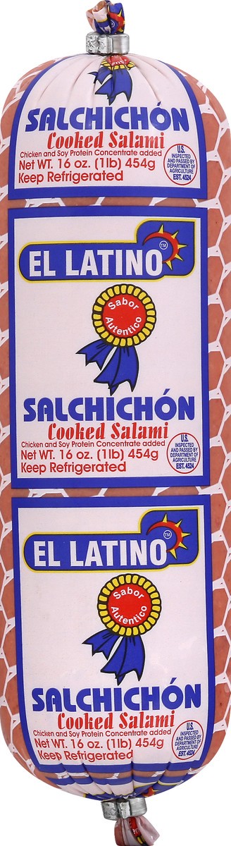 slide 8 of 12, El Latino Cooked Salami 16 oz, per lb