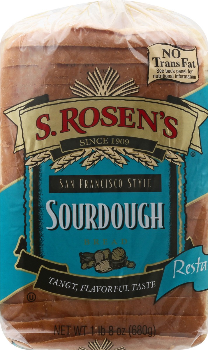 slide 4 of 12, S. Rosen's San Francisco Style Sourdough Bread 24 oz, 24 oz