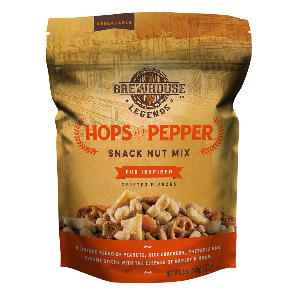 slide 1 of 1, Brewhouse Legends Hops And Pepper Snack Nut Mix, 5 oz