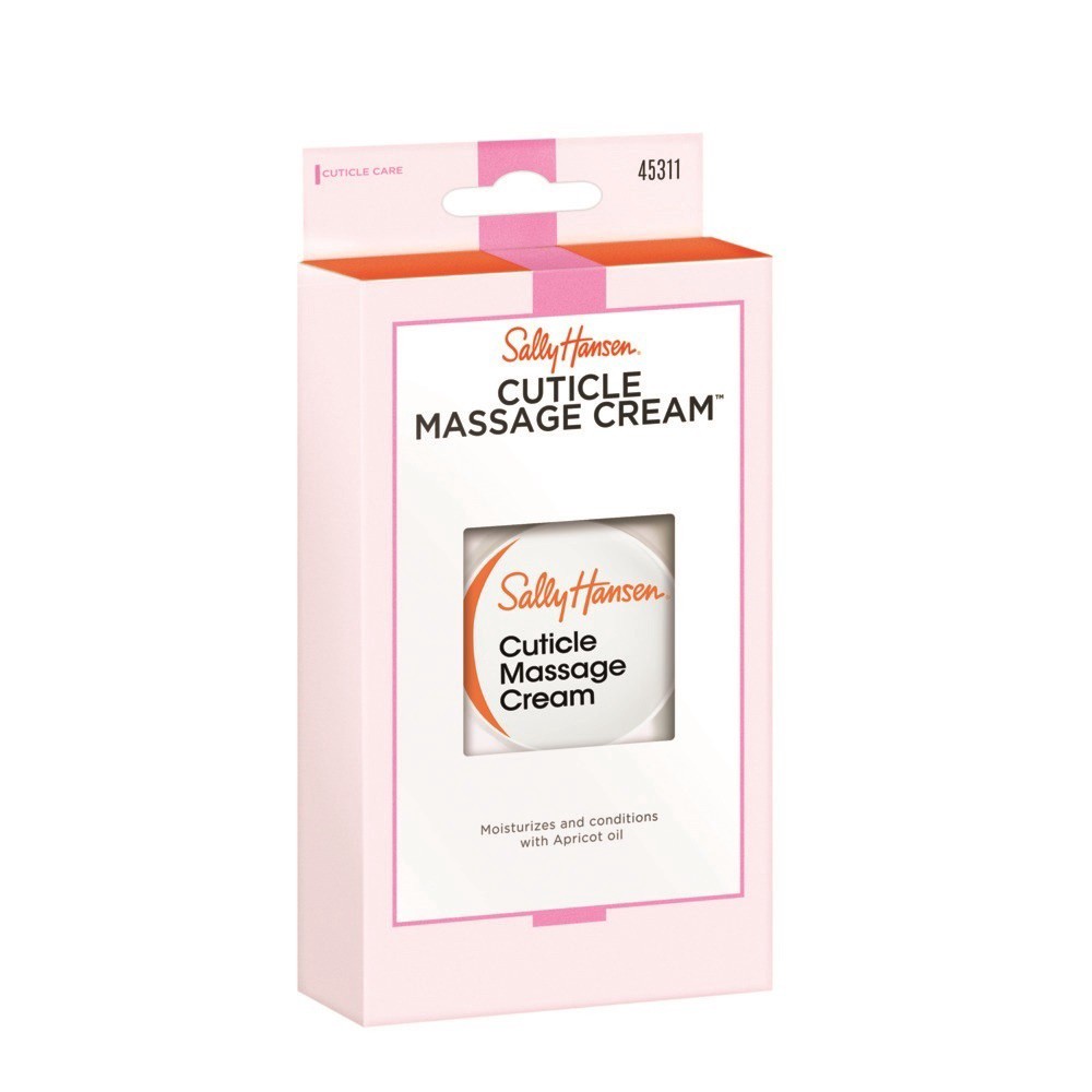 slide 2 of 2, Sally Hansen Nail Treatment 45311 Cuticle Massage Cream Net, 0.4 oz