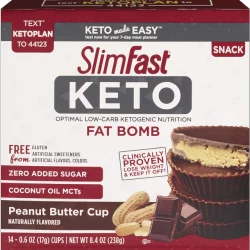 SlimFast Keto Snack Peanut Butter Cup Fat Bomb