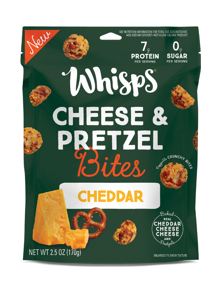 slide 1 of 1, Whisps Cheddar Cheese & Pretzel Bites, 2.5 oz