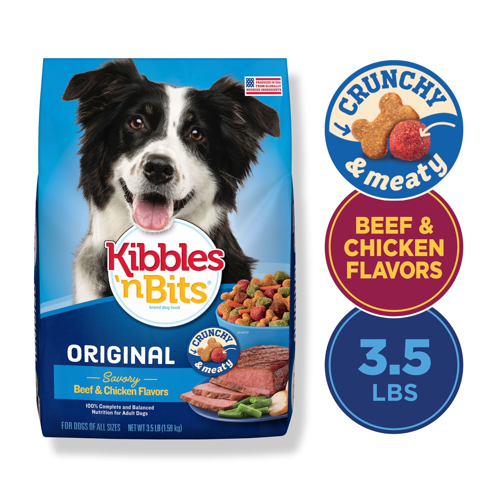 slide 7 of 7, Kibbles 'n Bits Kibbles & Bits Dry Dog Food Original, 3.5 lb