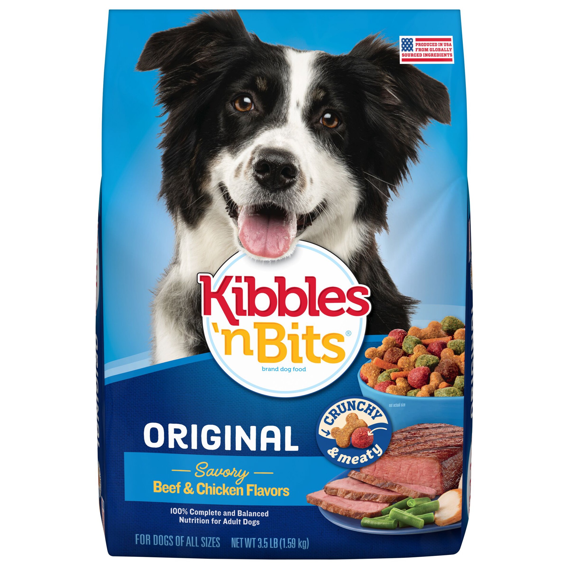 slide 1 of 7, Kibbles 'n Bits Kibbles & Bits Dry Dog Food Original, 3.5 lb