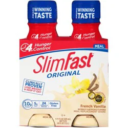 SlimFast Original French Vanilla Meal Replacement Shake 4 - 11 fl oz Bottles