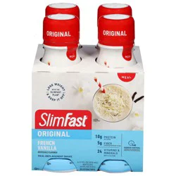 SlimFast Original French Vanilla Meal Replacement Shake 4 - 11 fl oz Bottles