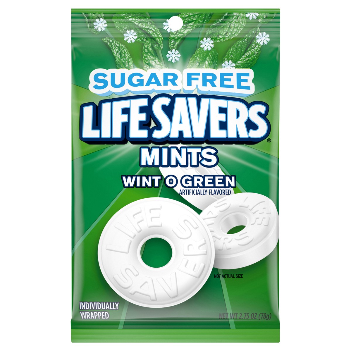 slide 1 of 8, Life Savers Wint O Green Sugarfree Mints Candy, 2.75 oz