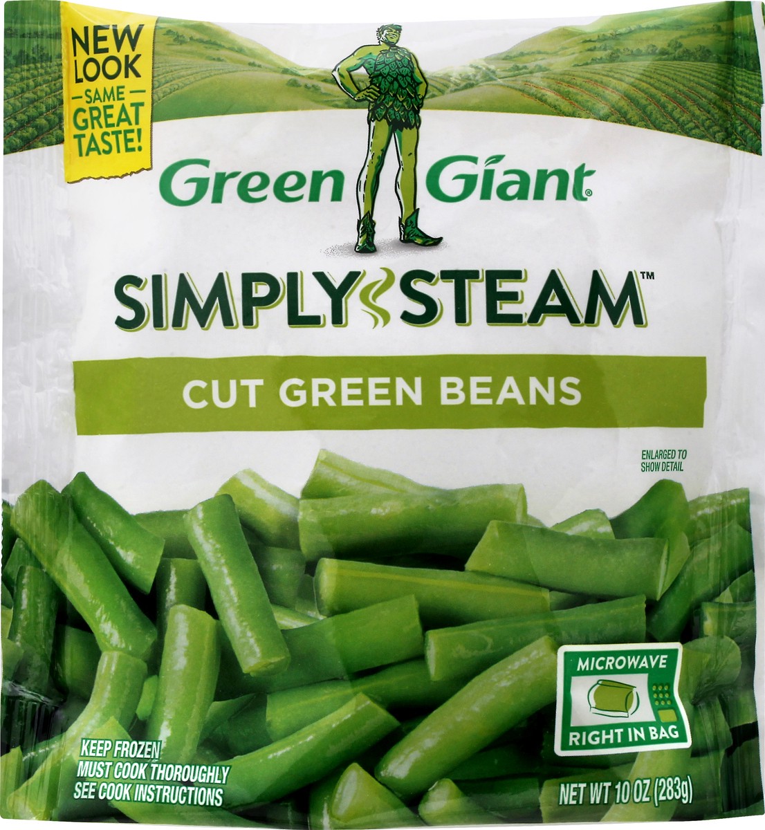 slide 12 of 13, Green Giant Simply Steam Cut Green Beans 10 oz, 10 oz