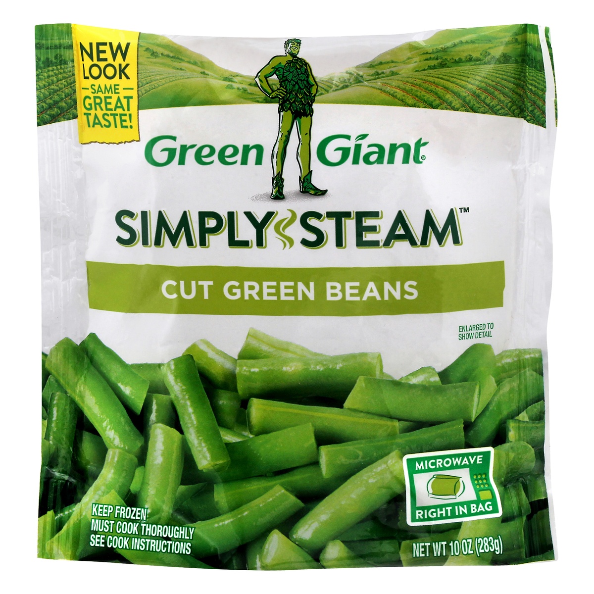 slide 1 of 1, Green Giant Simply Steam Cut Green Beans 10 oz, 