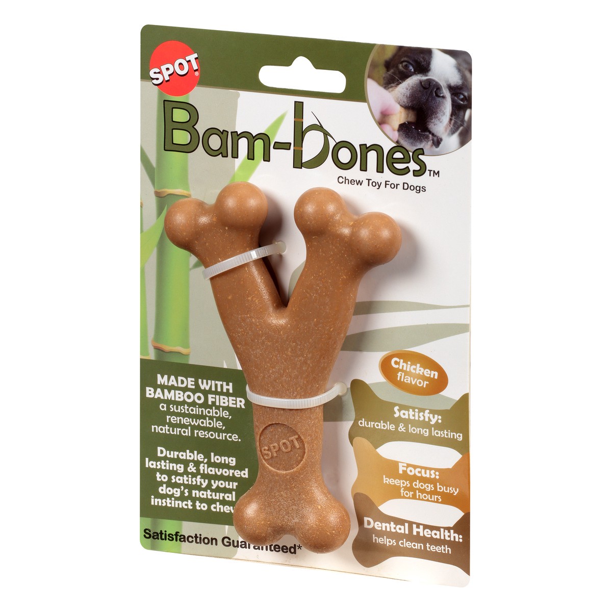 slide 2 of 10, SPOT Bam-Bones Chicken Flavor Chew Toy for Dogs 1 ea, 1 ct