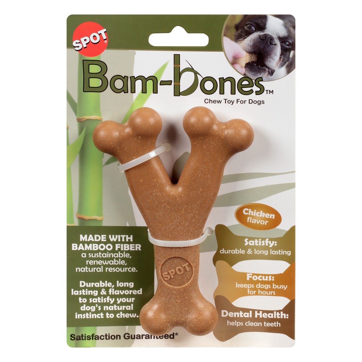 slide 3 of 10, SPOT Bam-Bones Chicken Flavor Chew Toy for Dogs 1 ea, 1 ct