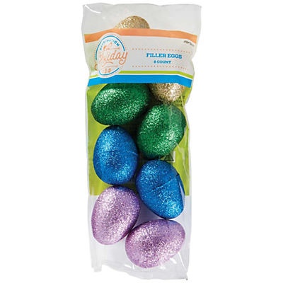 slide 1 of 1, Holiday Market Glitter Eggs, 1 ct