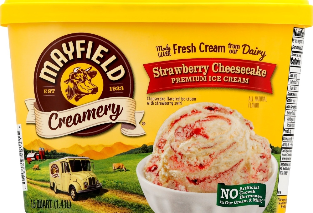 Mayfield Dairy Mayfield Strawberry Cheesecake Select Ice Cream 48 Fl Oz