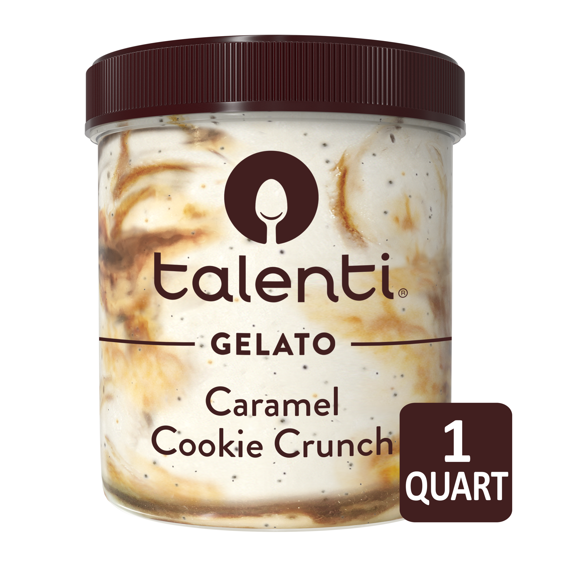 slide 1 of 3, Talenti Gelato Caramel Cookie Crunch, 1 qt, 1 qt