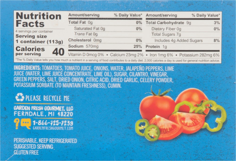 slide 2 of 5, Garden Fresh Gourmet Jack's Special Medium Salsa Snack Packs 4 - 4 oz Containers, 4 ct