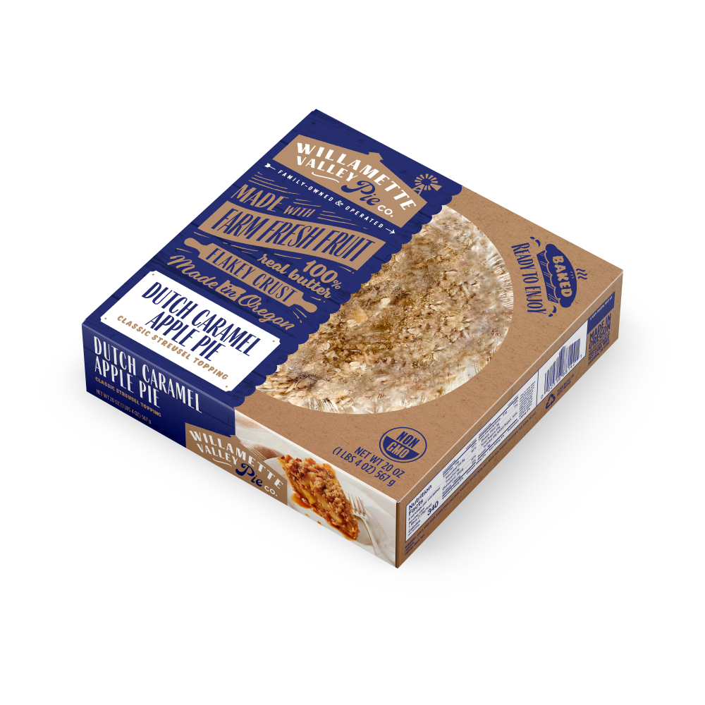 slide 3 of 4, Willamette Valley Pie Co. Caramel Apple Pie, 8 in