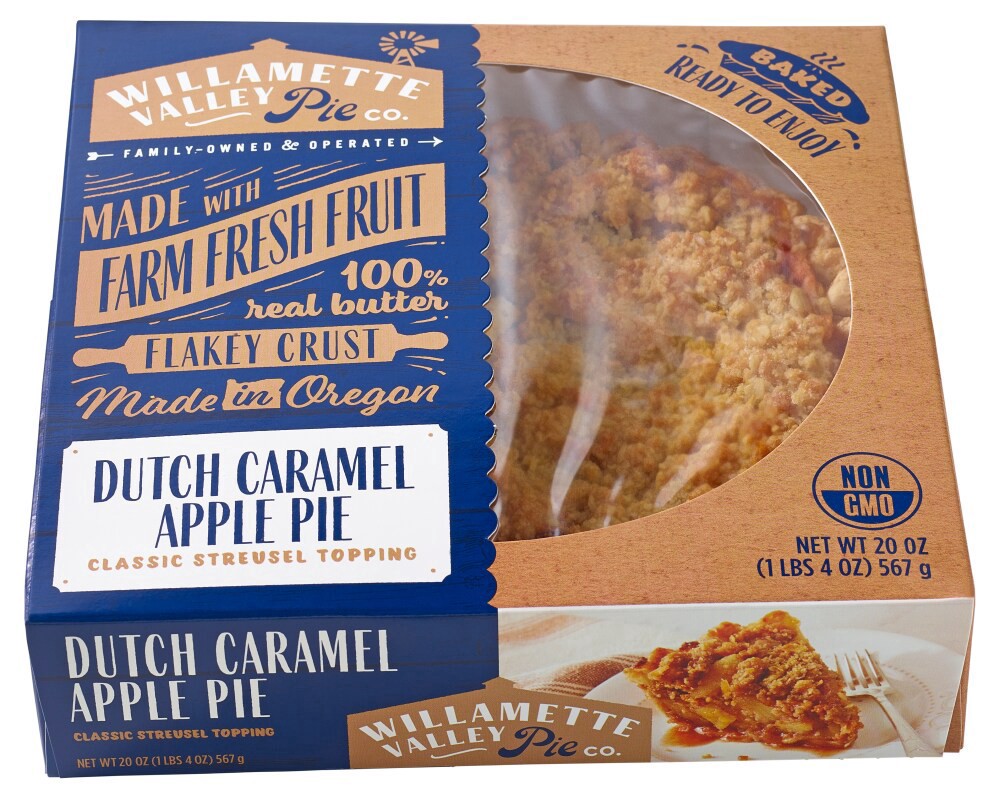 slide 4 of 4, Willamette Valley Pie Co. Caramel Apple Pie, 8 in