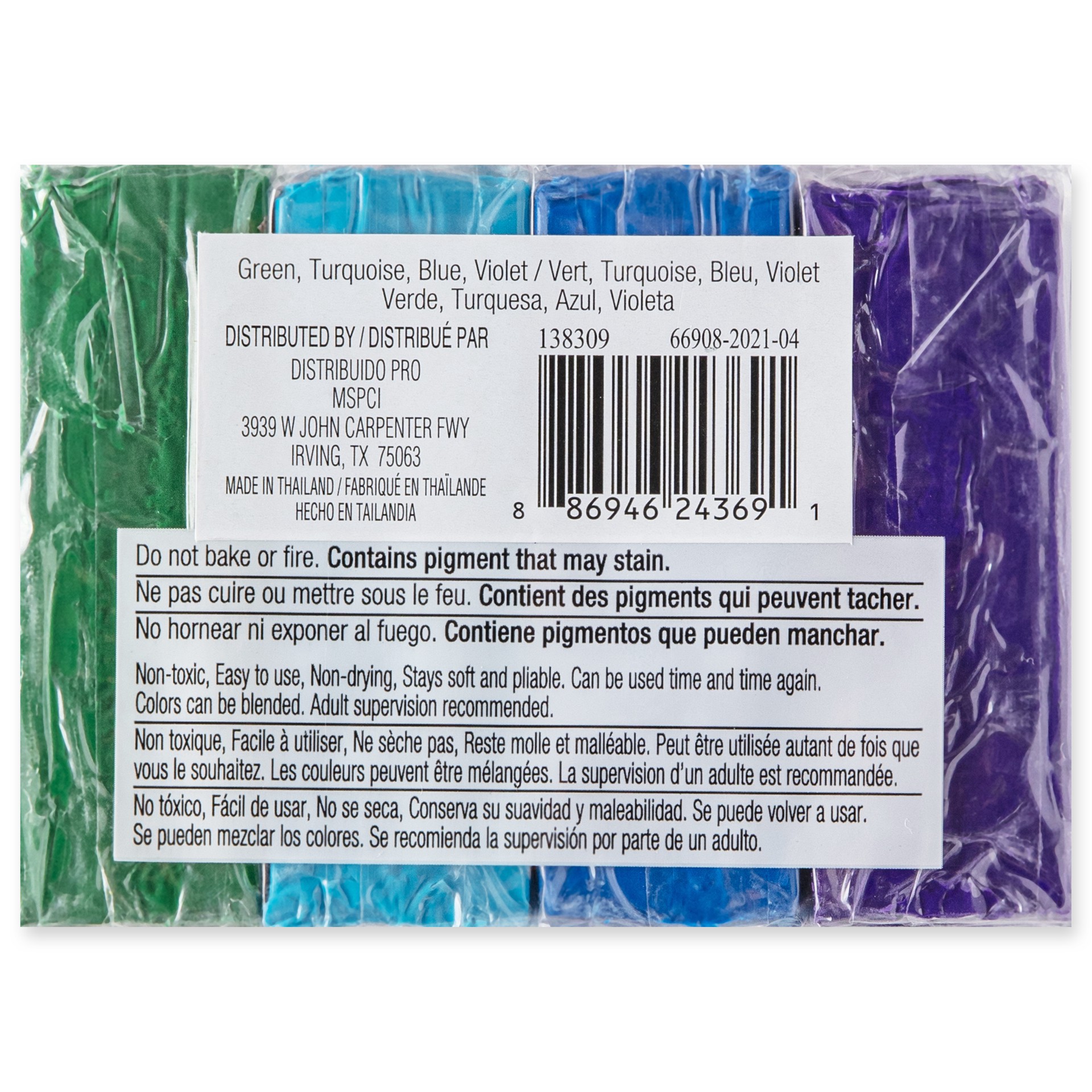 slide 3 of 4, Cool Colors Plastalina Modeling Clay Set By Craft Smart, 1 lb