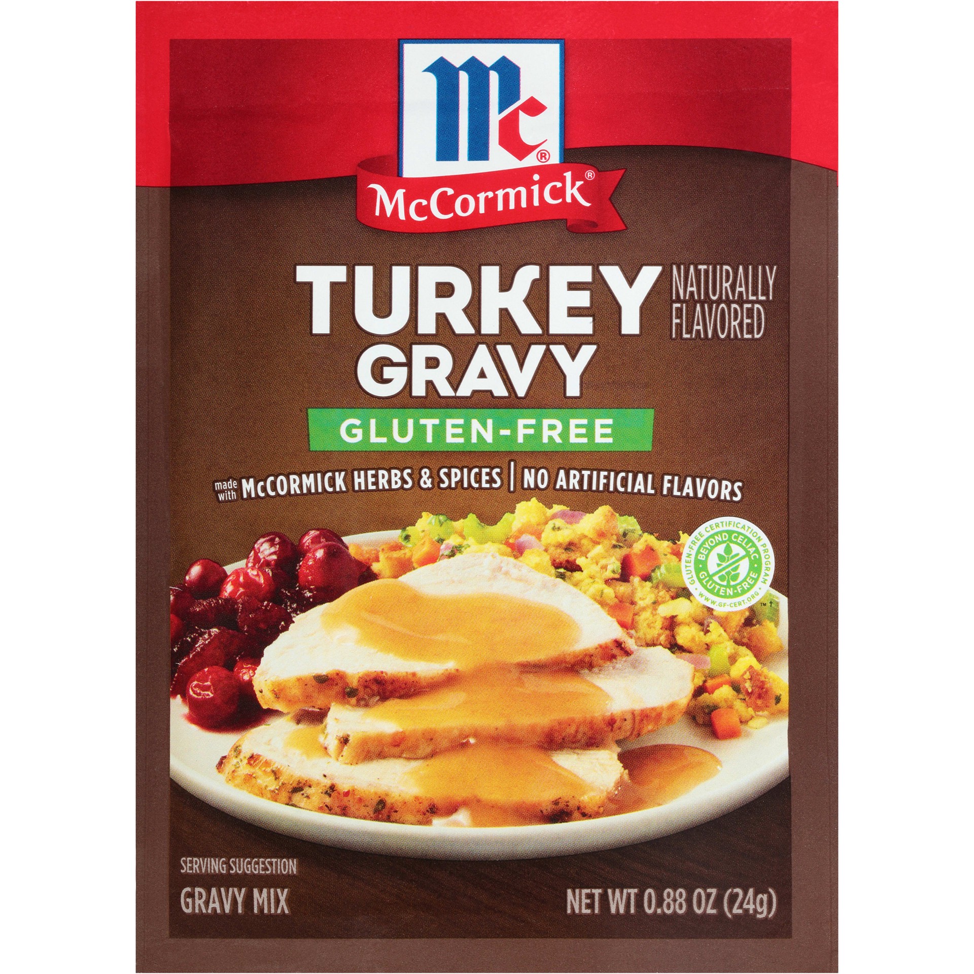 slide 1 of 5, McCormick Gravy Mix - Turkey Gluten Free, 0.88 oz