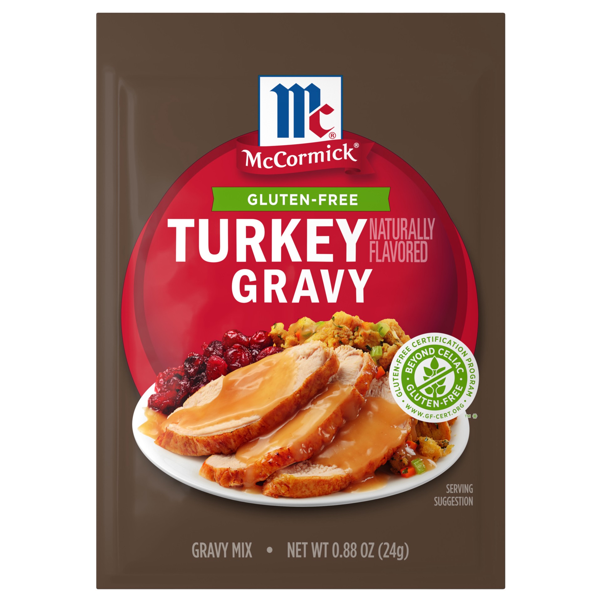 slide 1 of 5, McCormick Gravy Mix - Turkey Gluten Free, 0.88 oz