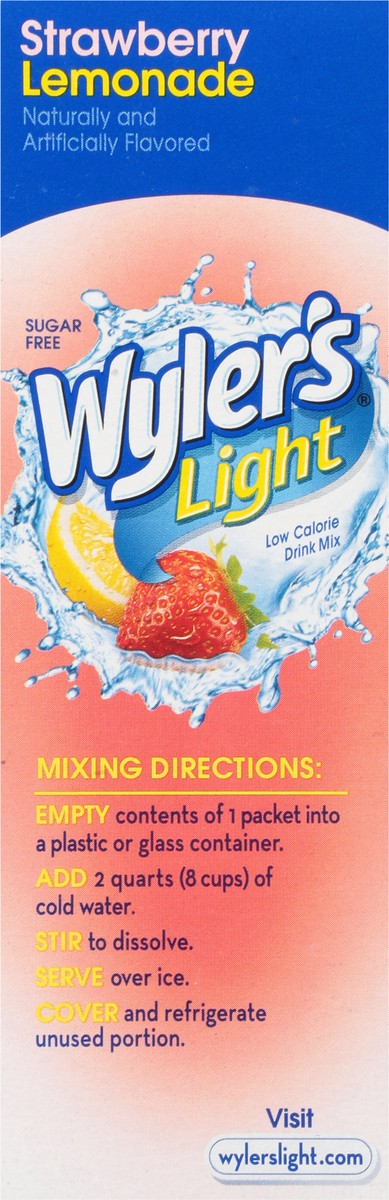 slide 9 of 12, Wyler's Light Low Calorie Strawberry Lemonade Drink Mix- 6 ct, 6 ct