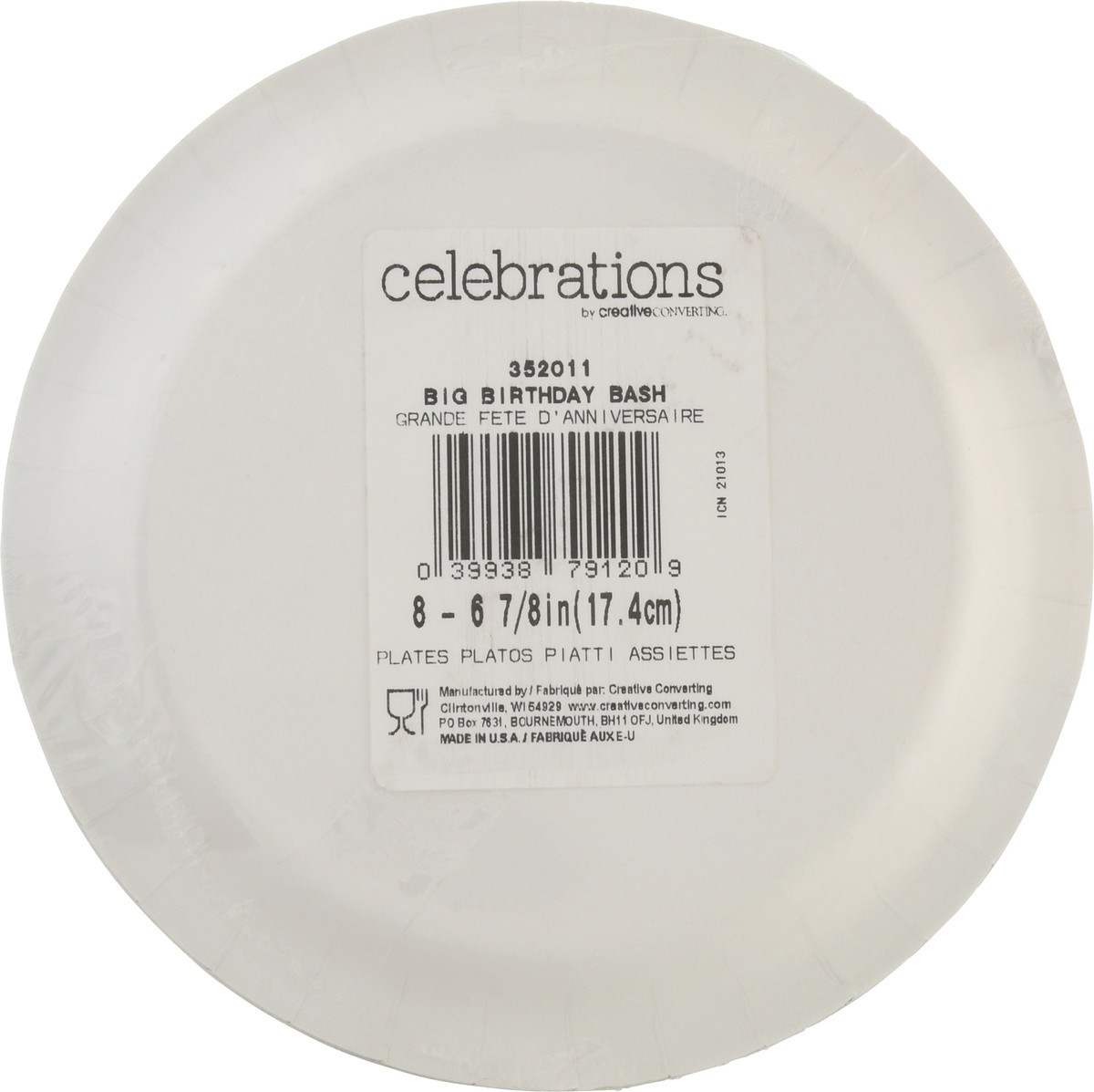 slide 6 of 12, Celebrations Big Birthday Bash Plates 8 ea, 8 ct