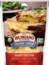 Rumiano Organic Cheese Sharp Cheddar Cheese 6 oz