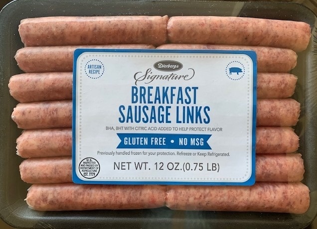 slide 1 of 1, Dierbergs Orig Pork Ssge Links, 12 oz