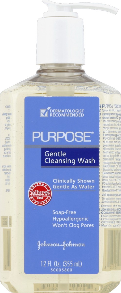 slide 3 of 6, Purpose Gentle Cleansing Wash 12 oz, 12 oz