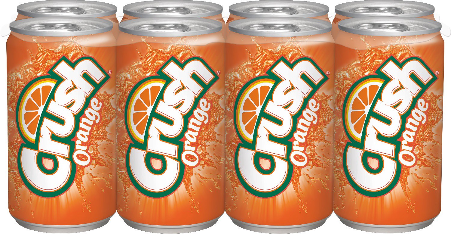 slide 1 of 3, Crush Orange Soda- 8 ct, 8 ct; 7.5 oz