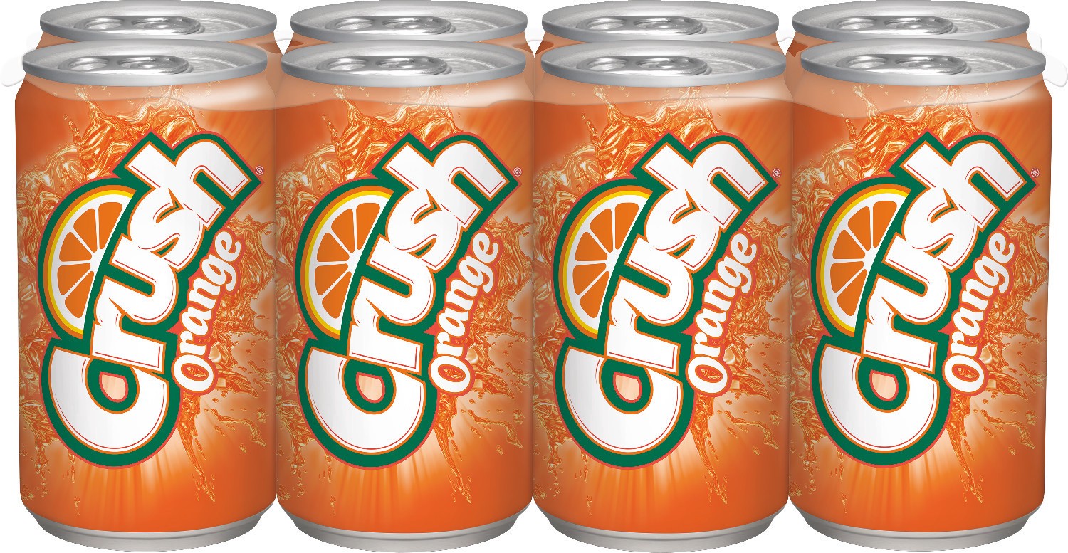 slide 1 of 3, Crush Orange Soda- 8 ct, 8 ct; 7.5 oz