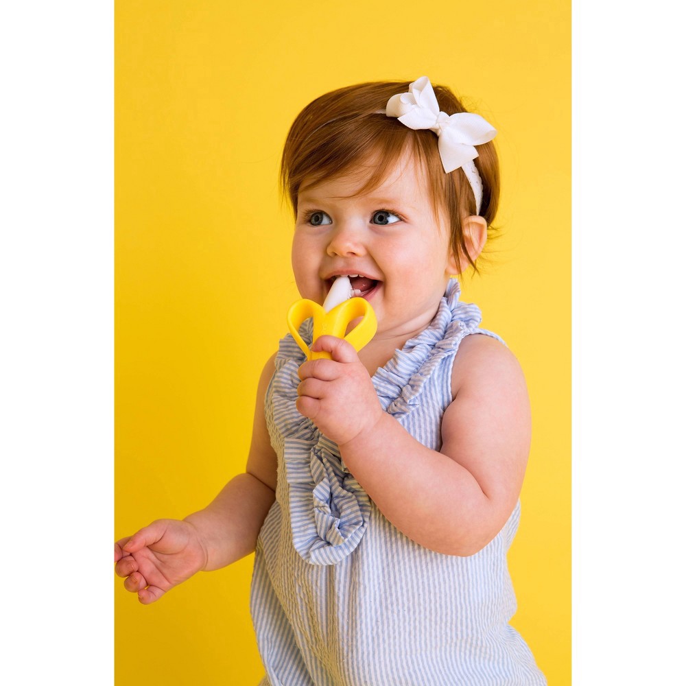 slide 5 of 11, Baby Banana Infant Teething Toothbrush, 1 ct