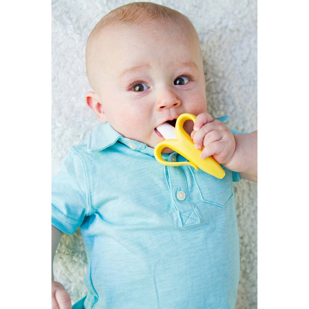 slide 10 of 11, Baby Banana Infant Teething Toothbrush, 1 ct