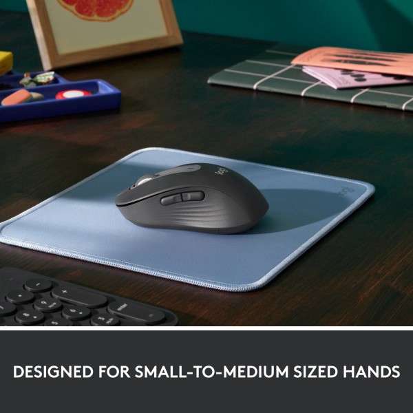 slide 8 of 8, Logitech Signature M650 Wireless Mouse, Graphite, 1 ct