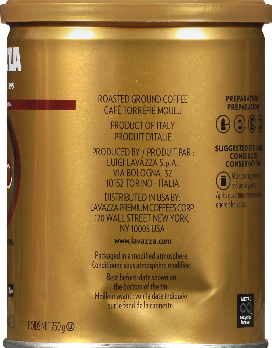 slide 8 of 11, Lavazza Coffee Gold Tin - Qualita Oro Espresso, 8 oz