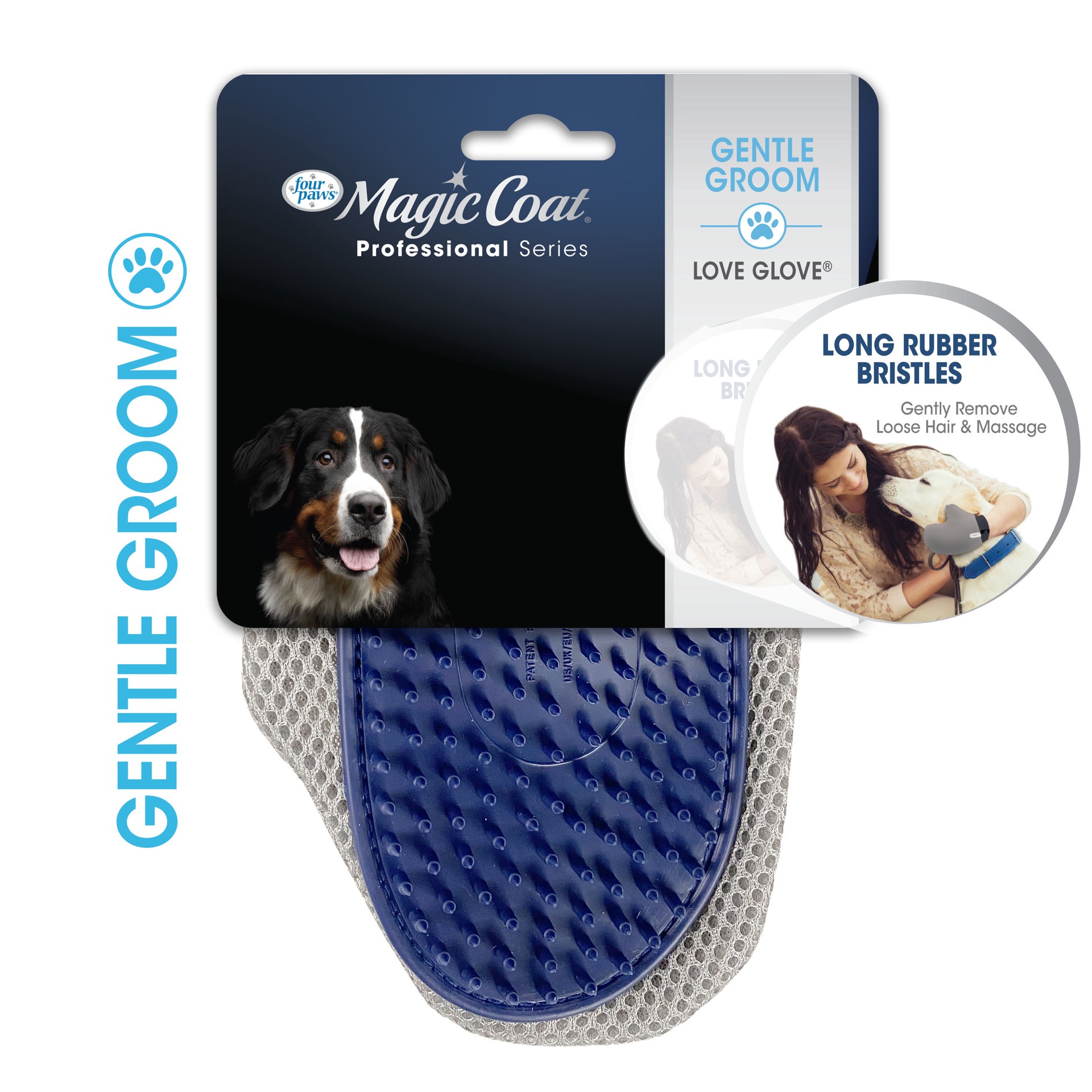 slide 1 of 10, FOUR PAWS Magic Coat Professional Series Love Glove Dog Grooming Mitt, 1 ct