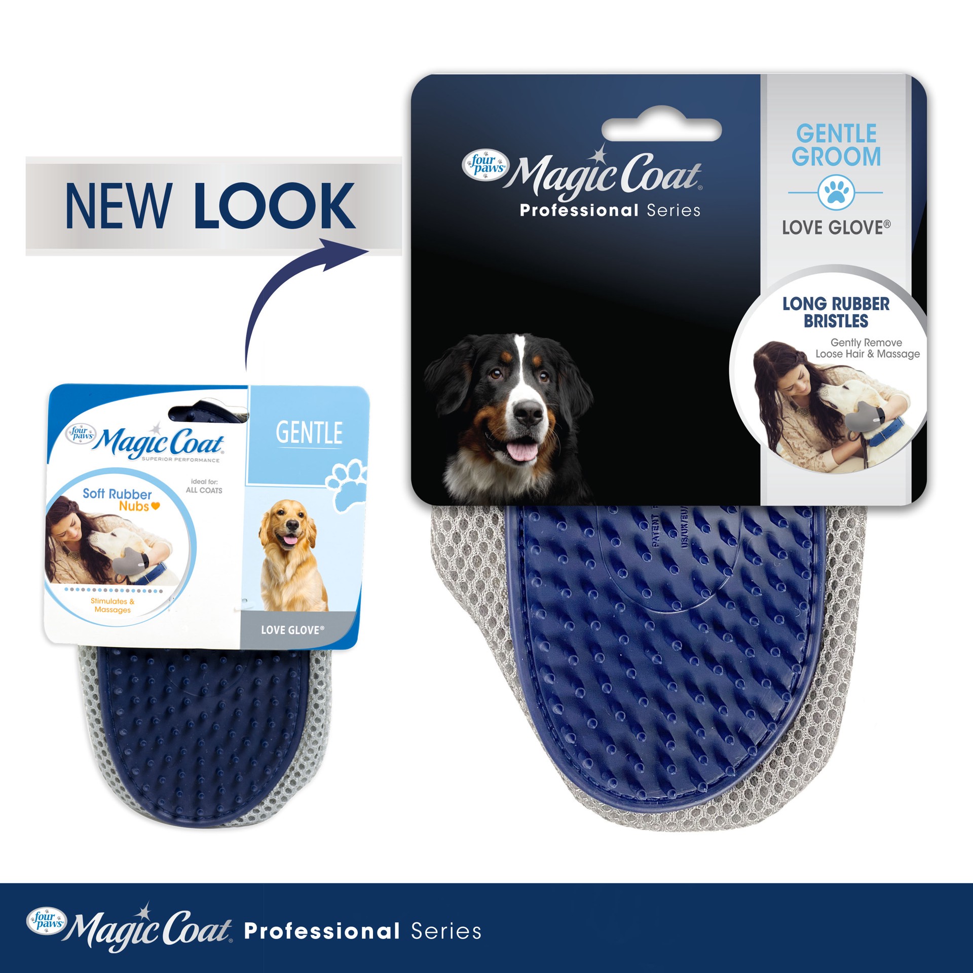 slide 10 of 10, FOUR PAWS Magic Coat Professional Series Love Glove Dog Grooming Mitt, 1 ct