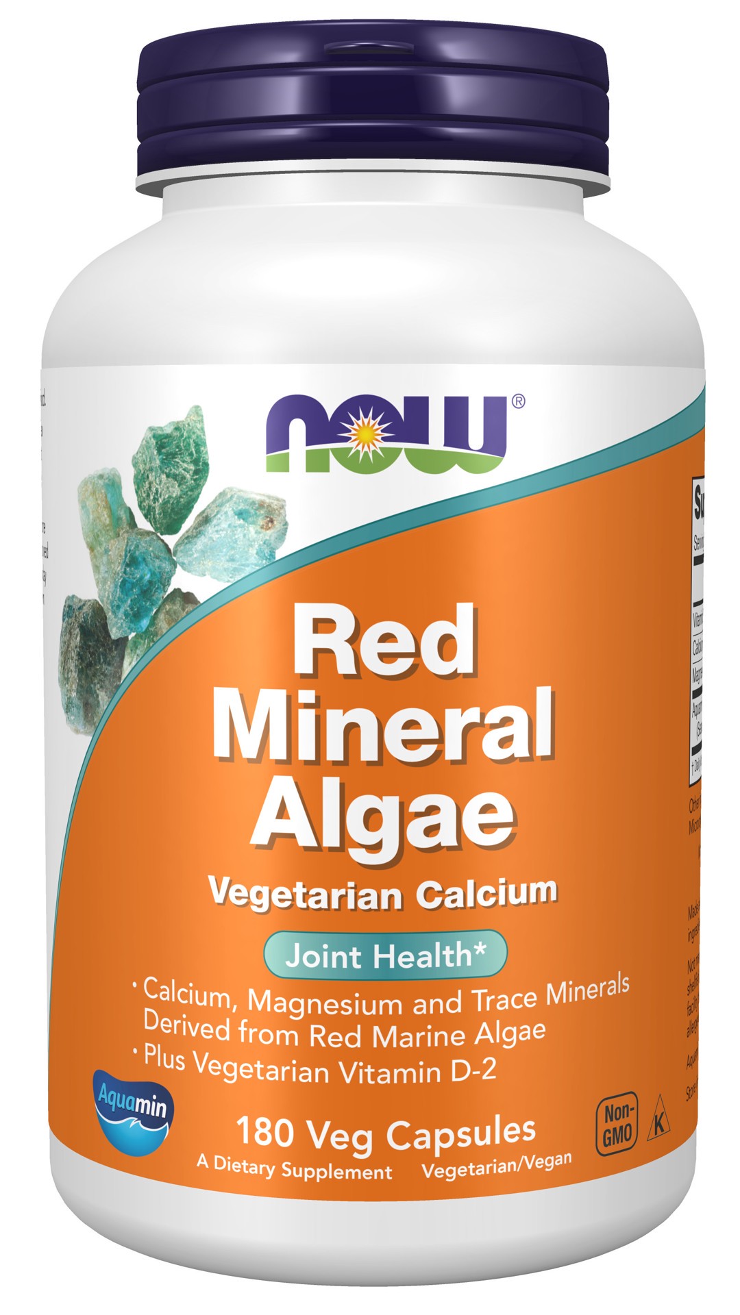 slide 1 of 4, NOW Red Mineral Algae - 180 Veg Capsules, 180 ct