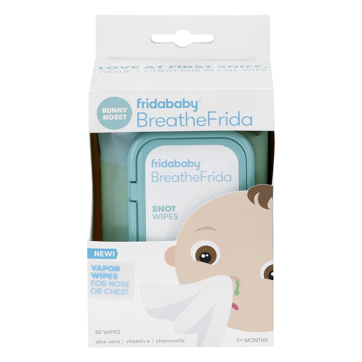 slide 1 of 8, Fridababy BreatheFrida Vapor Wipes 30 ea, 30 ct