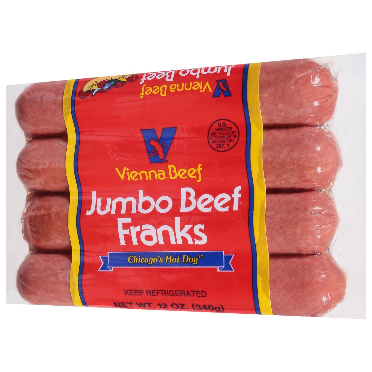 slide 2 of 9, Vienna Beef Beef Franks Jumbo 12 oz, 12 oz