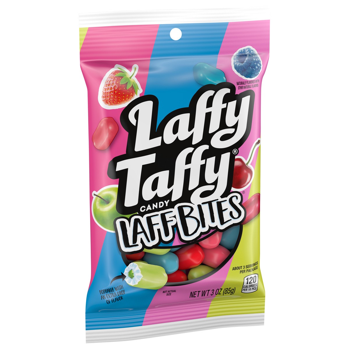 slide 11 of 12, Laffy Taffy Laff Bites Candy 3 oz, 3 oz