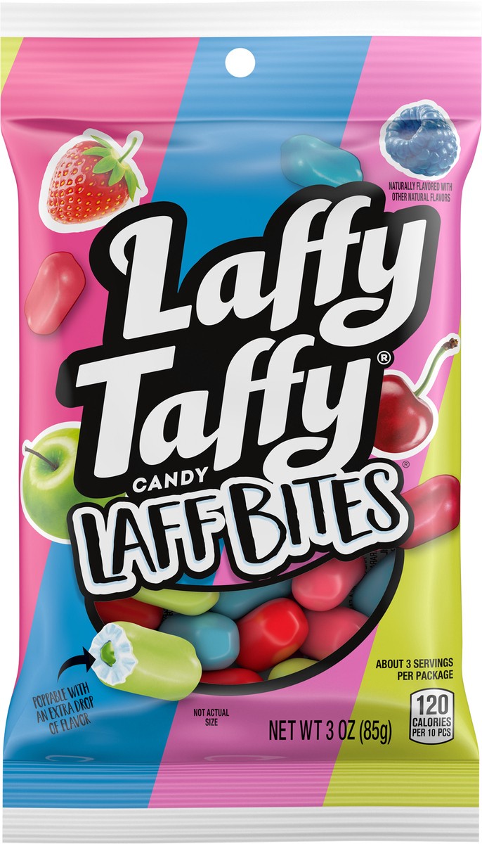 slide 7 of 12, Laffy Taffy Laff Bites Candy 3 oz, 3 oz