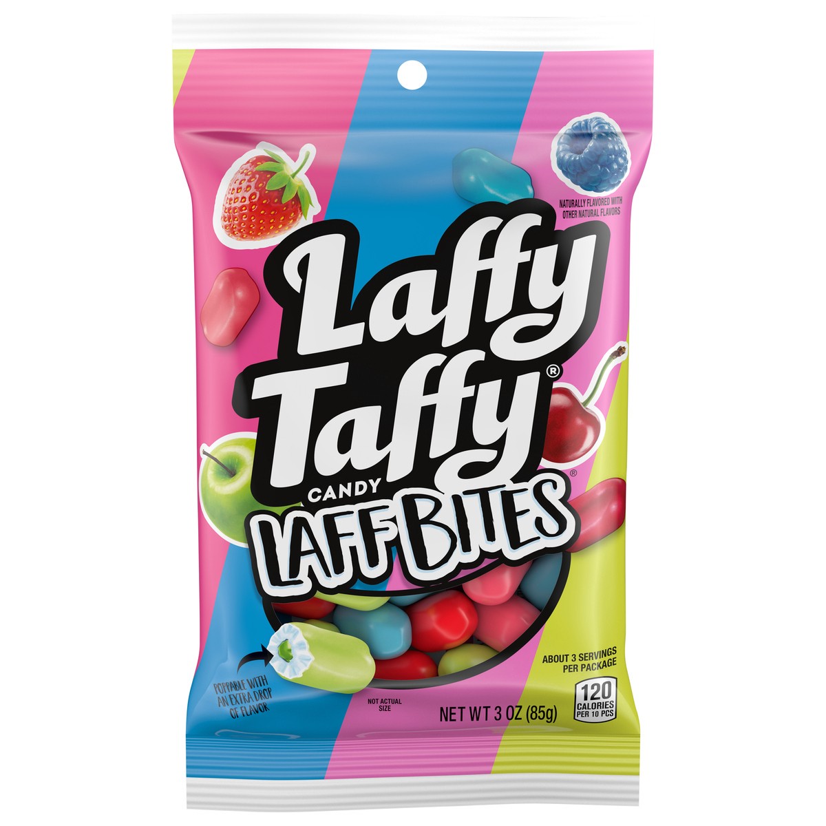 slide 1 of 12, Laffy Taffy Laff Bites Candy 3 oz, 3 oz