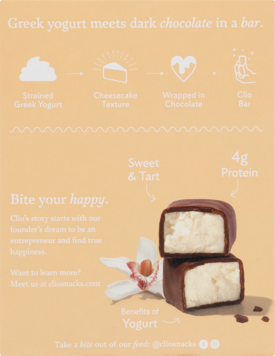 slide 4 of 8, Clio Greek Yogurt Bars, 8 ct