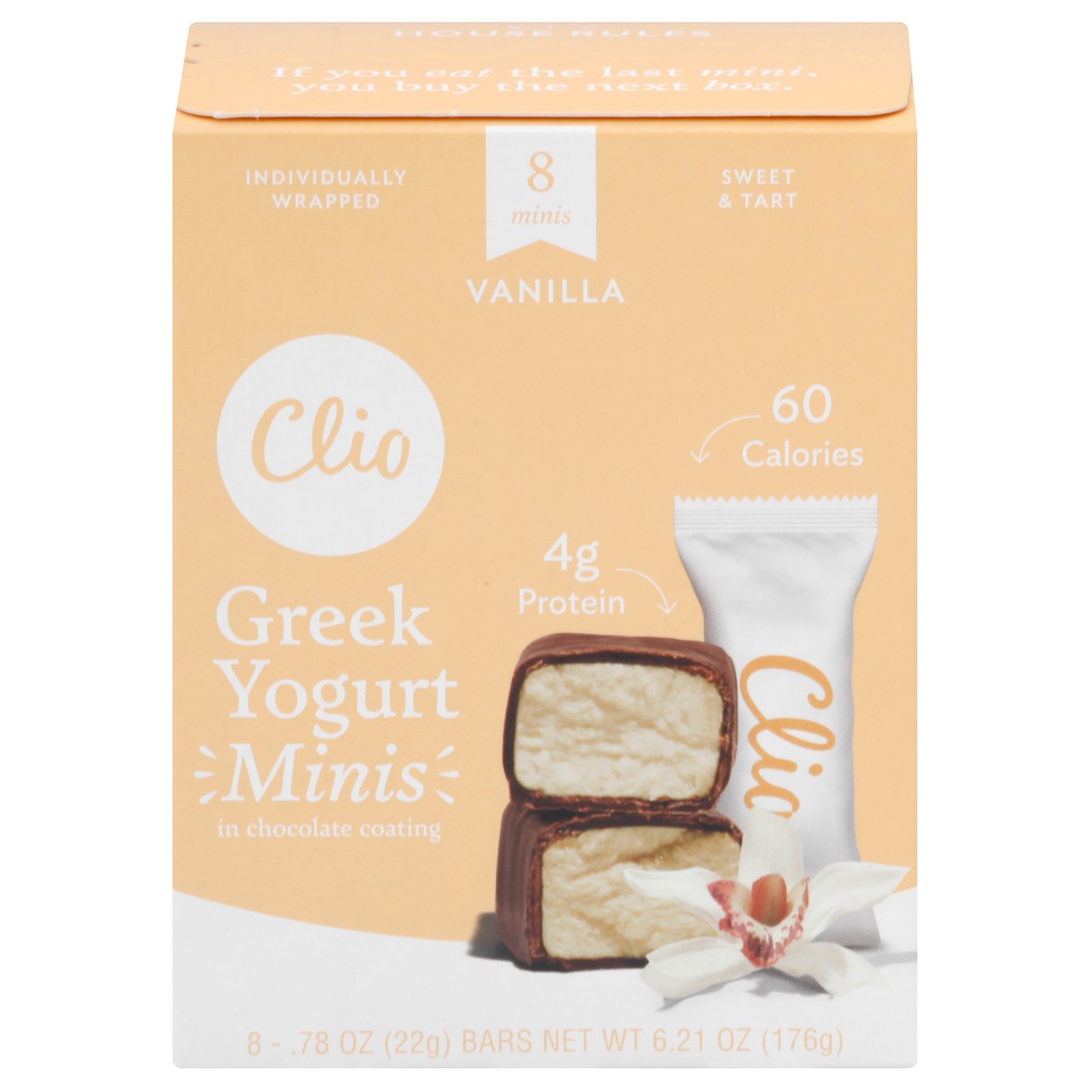 slide 1 of 8, Clio Greek Yogurt Bars, 8 ct